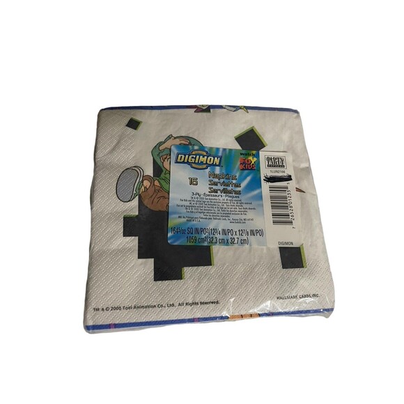 DIGIMON Party Napkins (16) Birthday Party Supplies - Picture 11 of 12